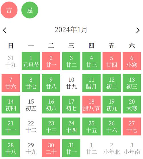 2024年7月出行吉日吉时查询