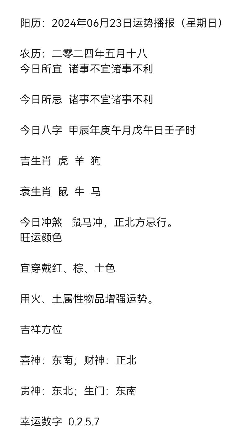 生肖属虎之人每一年吉凶福禄运气如何？