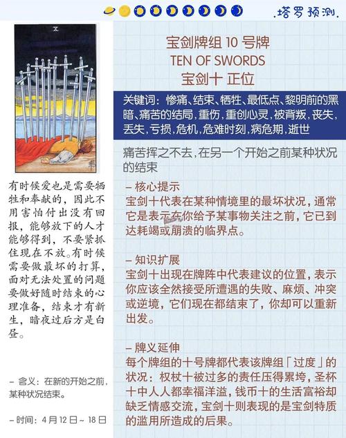 塔罗牌宝剑10_宝剑十塔罗牌解读_宝剑十正位事业含义