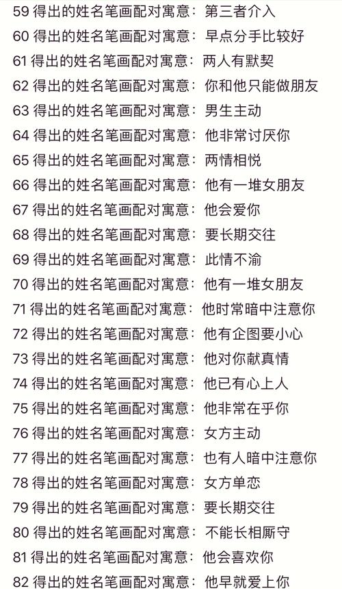 遗憾:姓名笔画缘分测试姓名缘分配对测试（姓名笔数缘分测试）