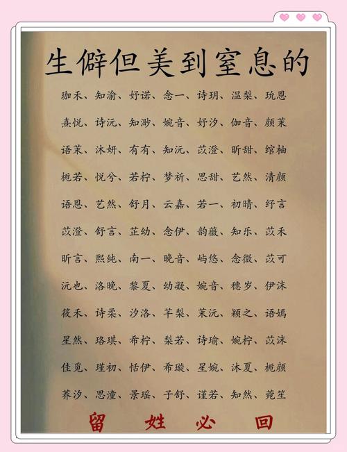 适合起名字的生僻字_寓意吉祥的生僻字取名_生僻字吉利取名集锦