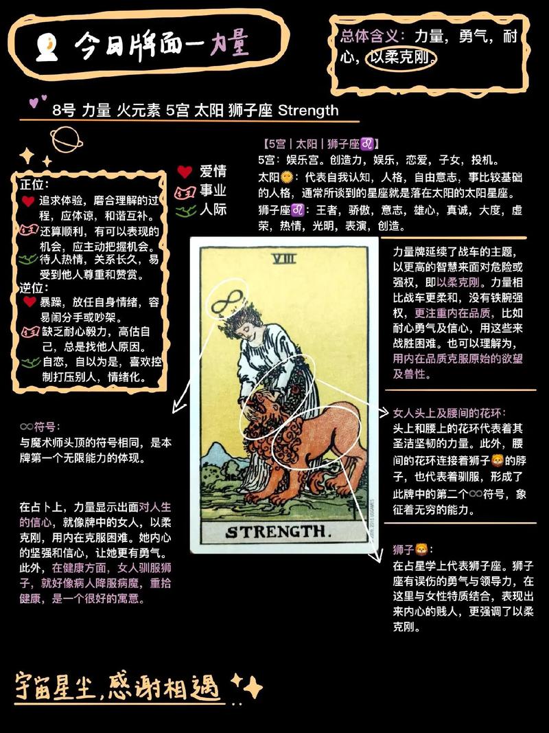 塔罗师Luke_力量正位塔罗牌解读_塔罗牌力量正位
