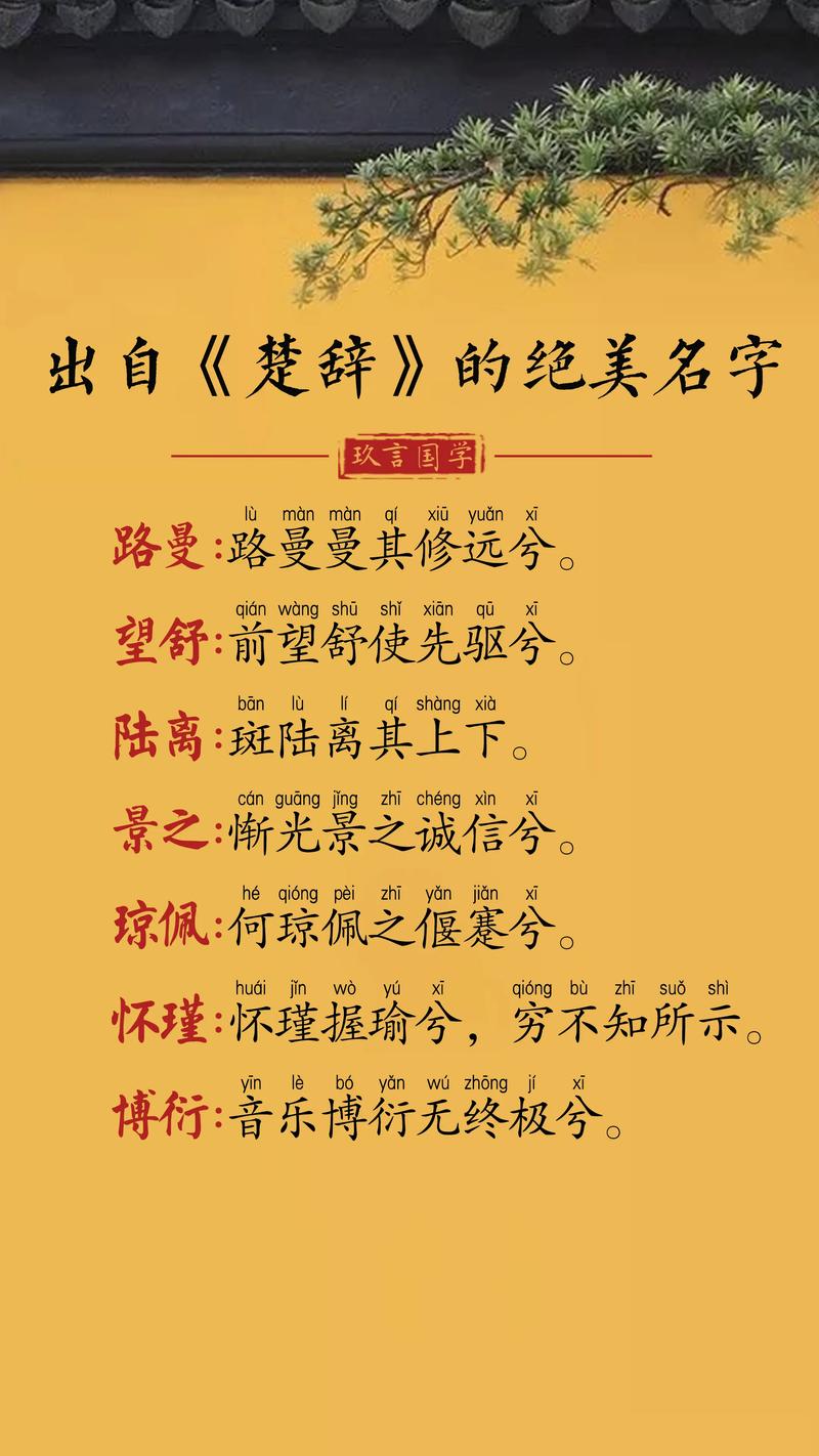 含义深刻:国学典故起名改名：精选楚辞有典故寓意的男孩名字