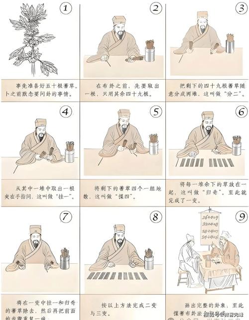 周易蓍草占卜方法_二变操作方法_蓍草占卜步骤详解