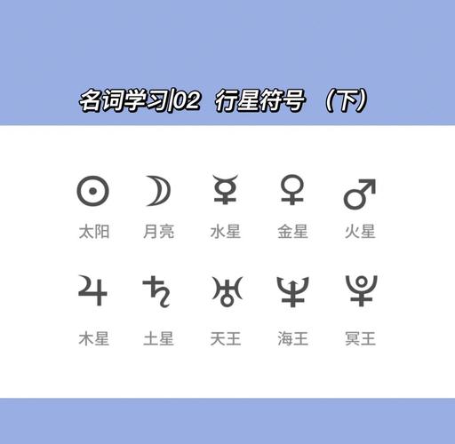 占星符号 行星的象征意义 星座符号解读_手机星座符号