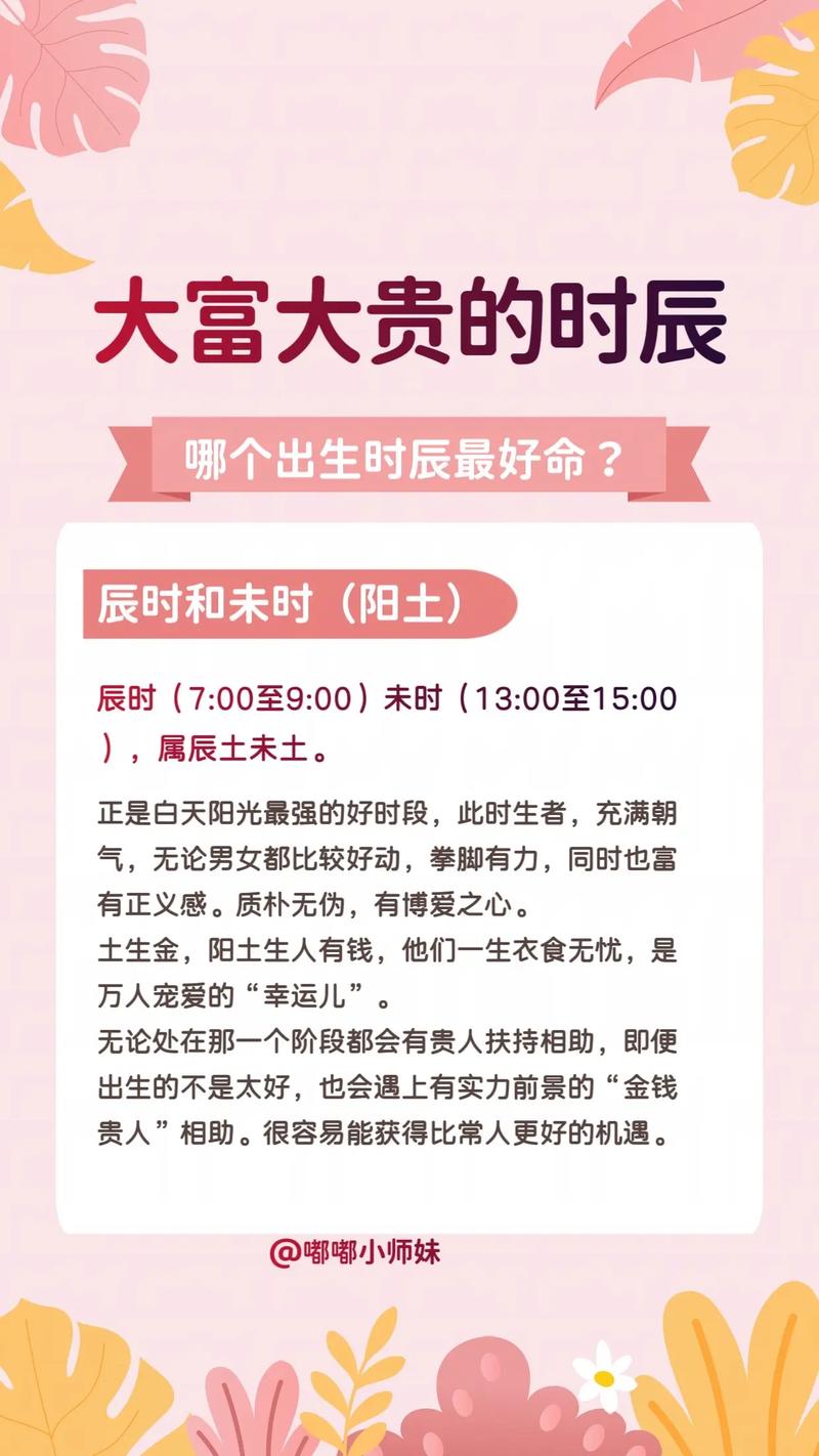 八字上等时柱_天生上等命_辰时出生朝气蓬勃