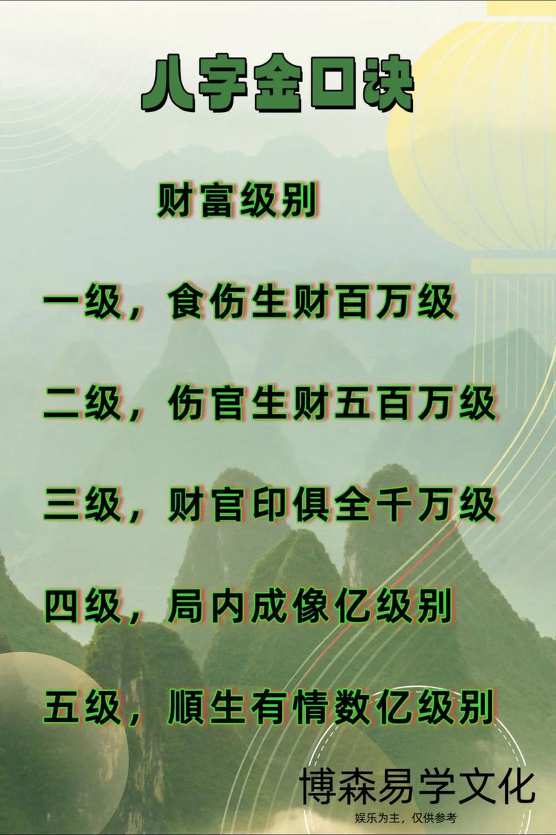 财为用富命断法_测算八字财运_八字财运等级