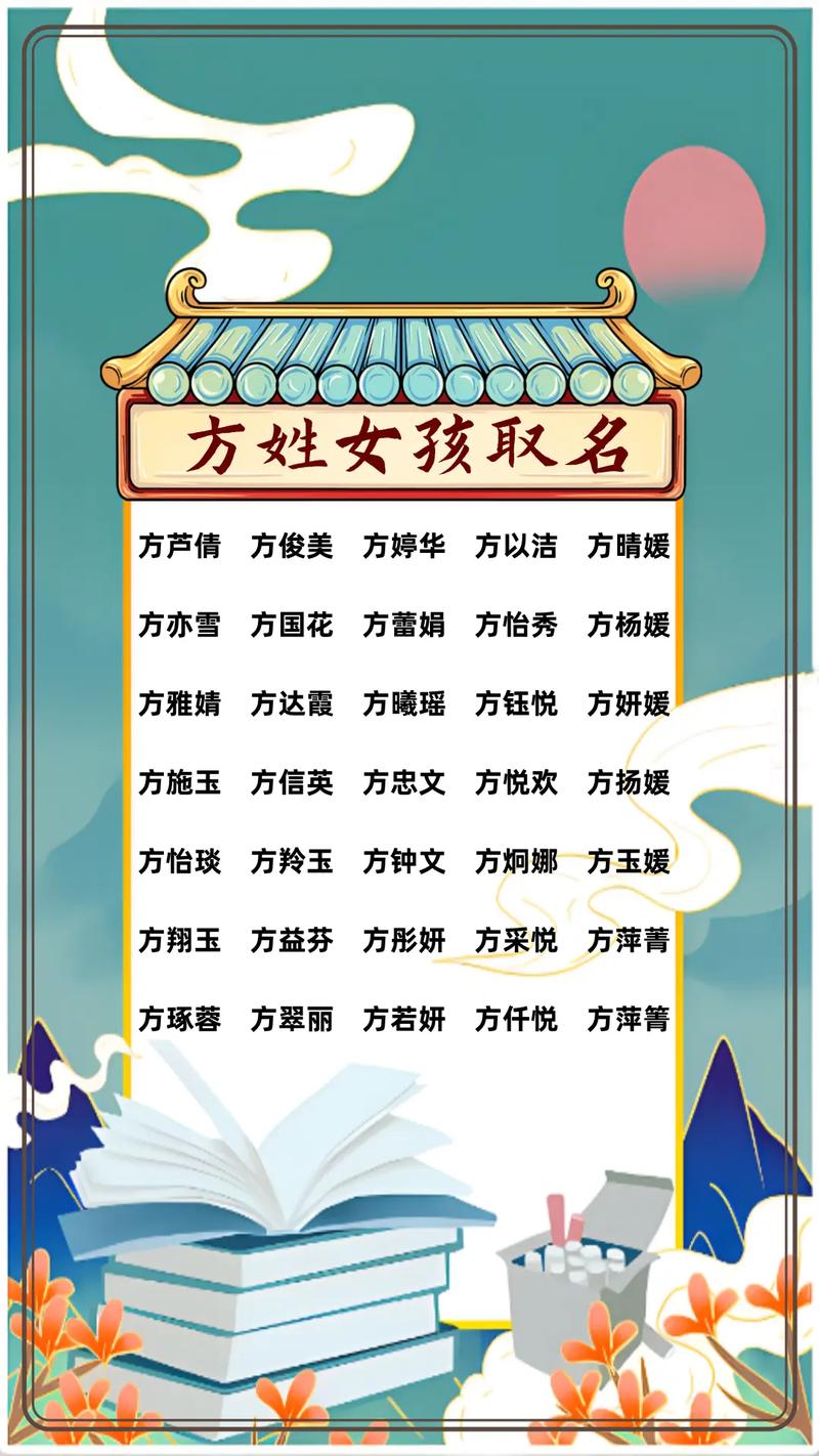 诗意古风系列现代清新系列雅致大气系列_2025年方姓女孩洋气有涵养名字推荐_2025年羊年女孩贺姓起名
