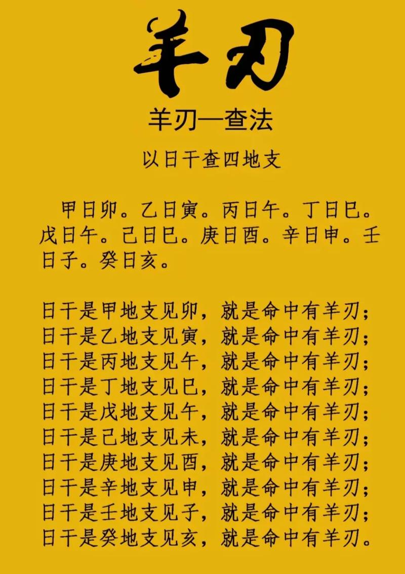 女命时柱羊刃_羊刃格命理分析_羊刃格男命八字喜忌详解