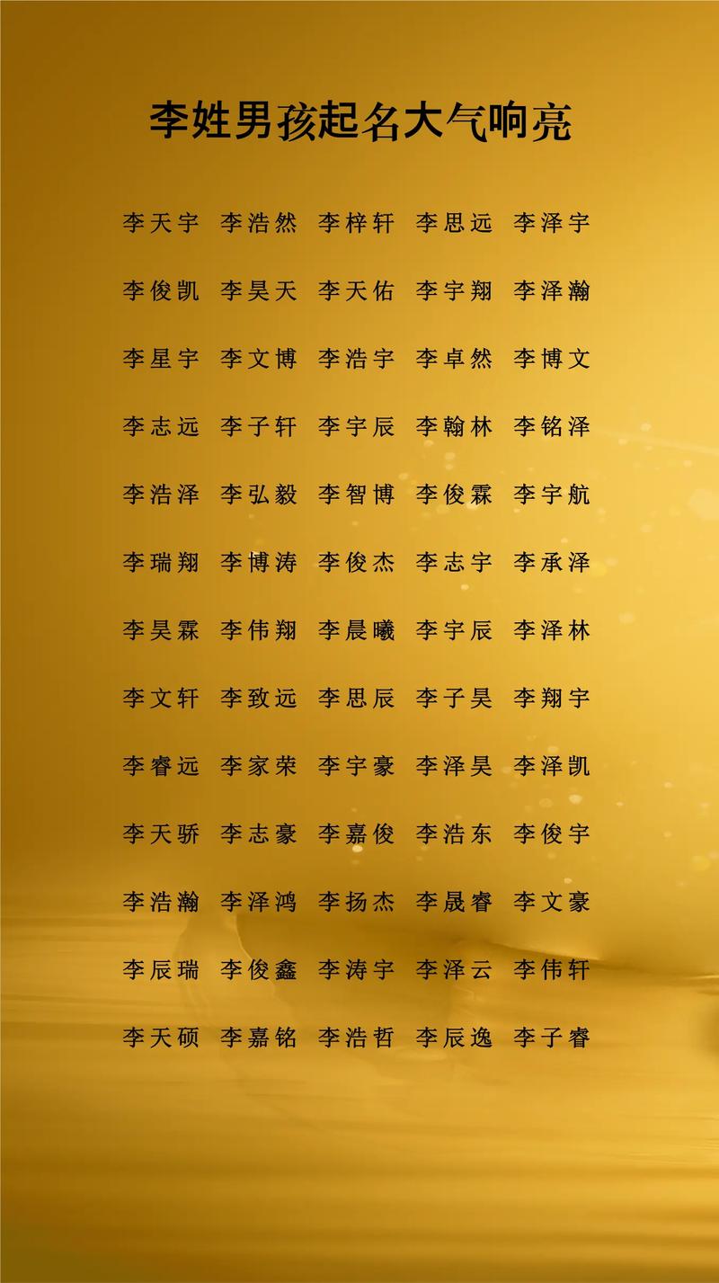 鸡年李姓男宝宝起名_李姓狗年男宝宝起名技巧_李姓狗年男宝宝名字大全
