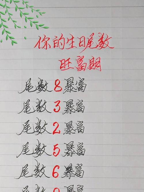 生日尾数命运分析_生日尾数1到9的含义_农历生日测算财运