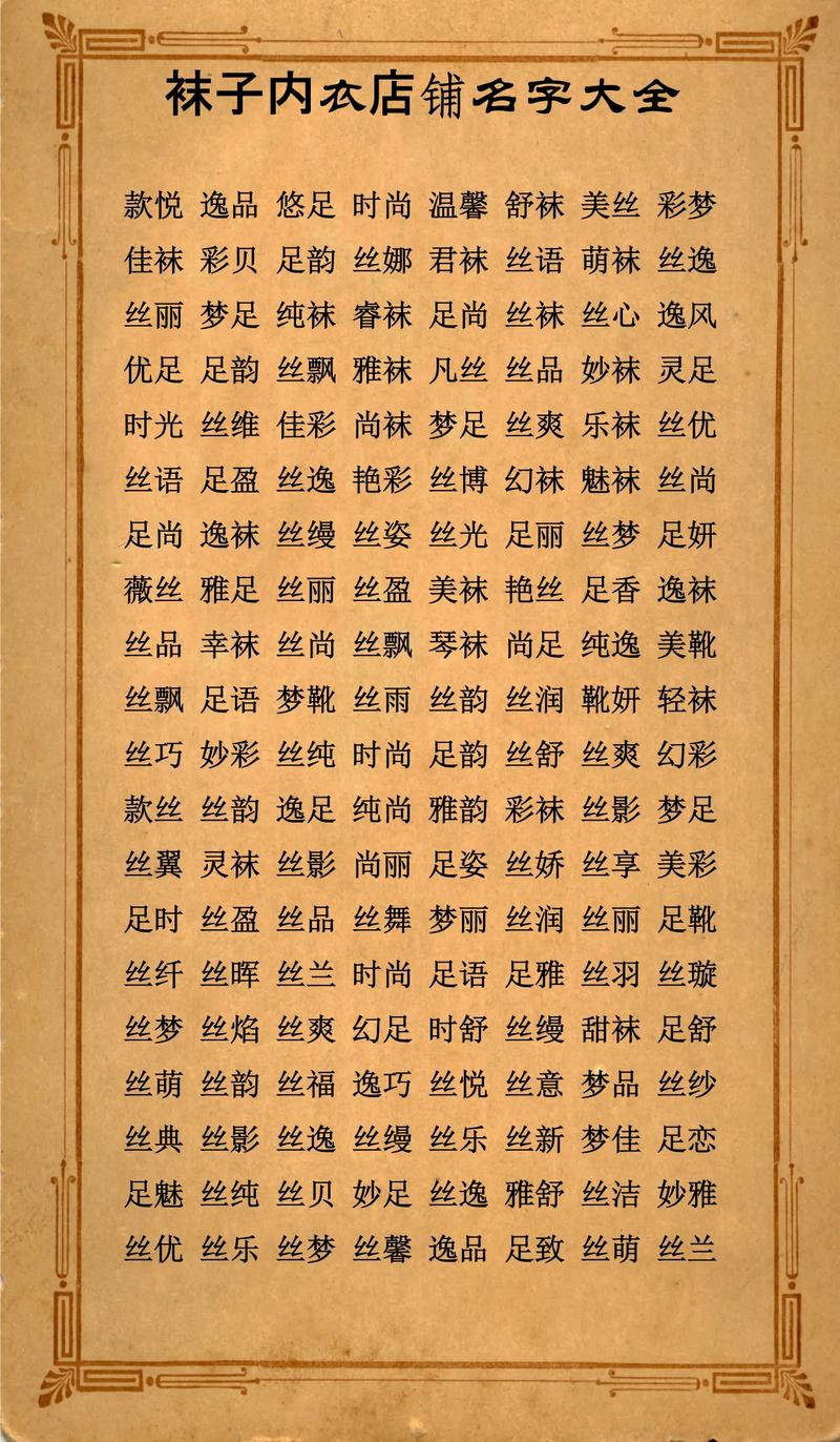 起名店名大全_起名店名有寓意_店名起名