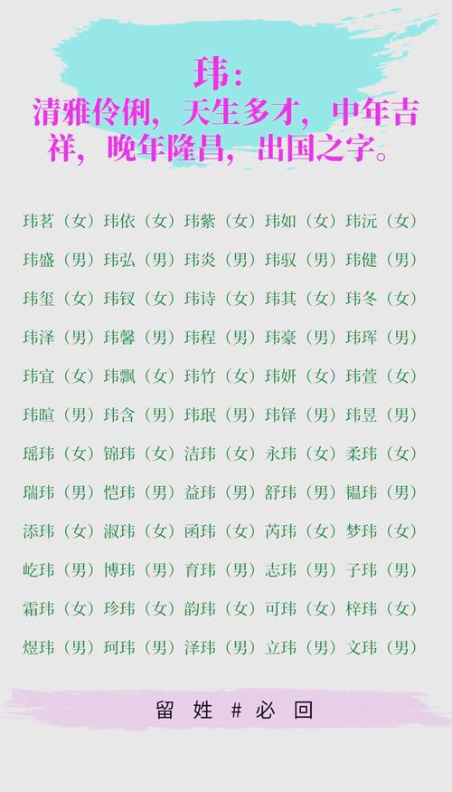 男孩名字带玮字_玮字男孩名字推荐_虎年男宝宝起名
