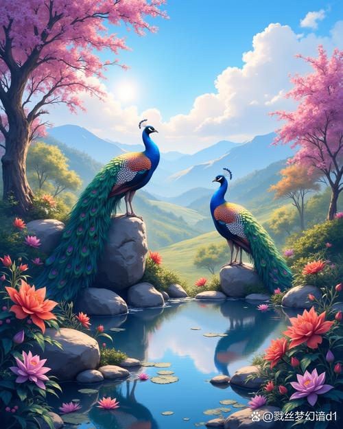 令人神往:梦见一群孔雀和凤凰