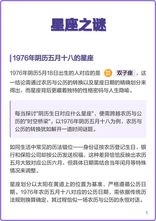 经典回顾:农历(阴历)1968年5月18日是什么星座？