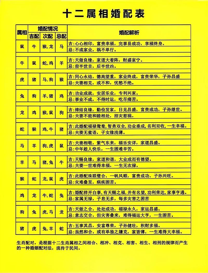 诀窍:十二生肖配对咋选？老祖宗的口诀