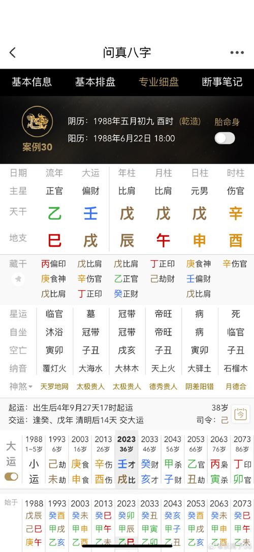 真实的情况:姓名算命结果