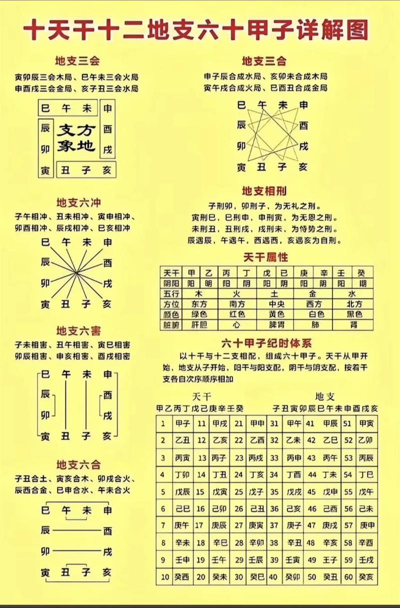 必懂:易学小白必知：天干地支全解析