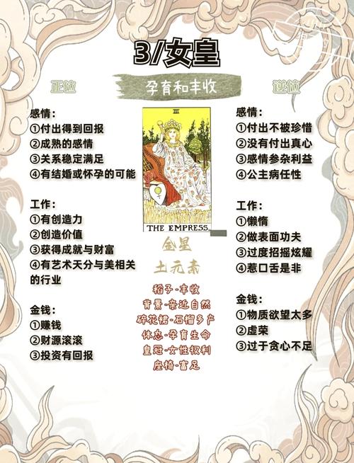 解密:塔罗牌之女皇和皇帝的解读