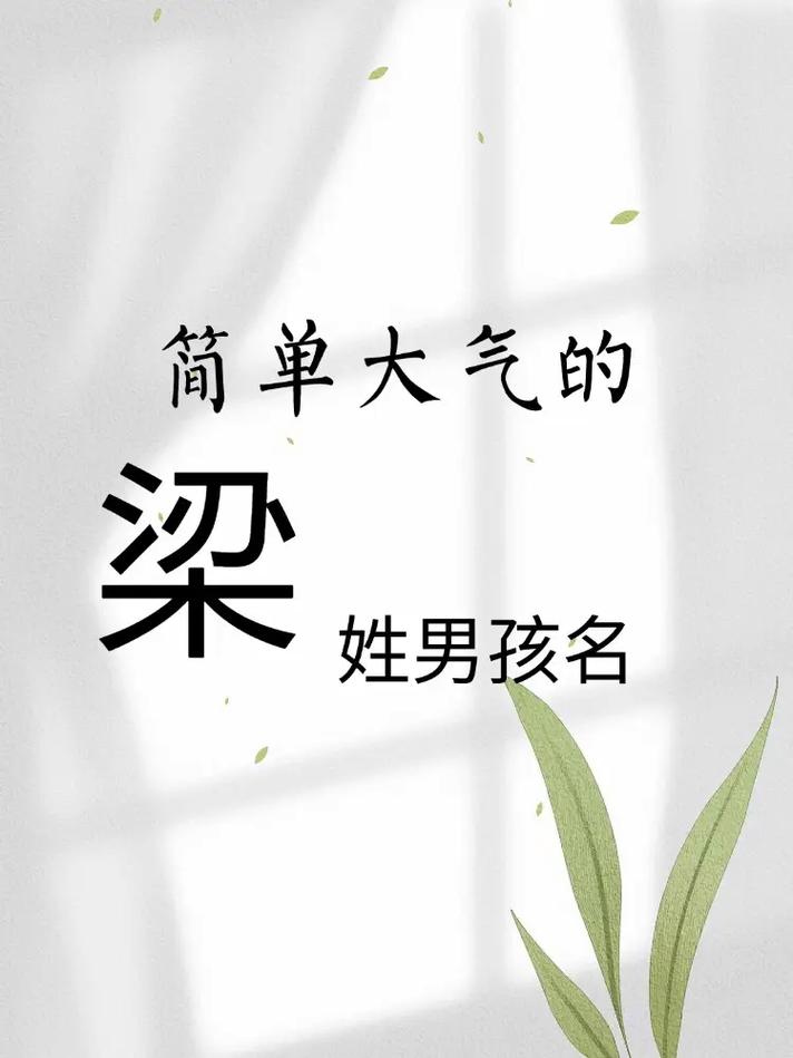 秘密:梁姓男孩取名_姓梁的男宝宝名字大全-尚名网
