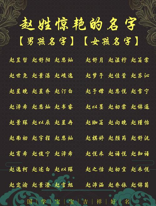 赵姓女孩起名有内涵_赵姓女孩名字大全_赵姓女孩起名推荐