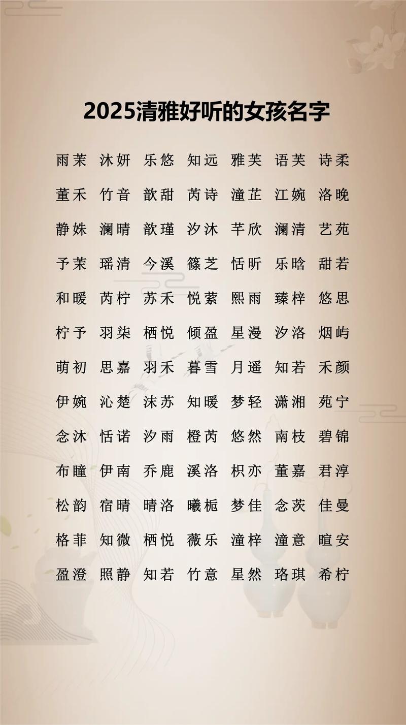 温婉灵动的女孩名_取自古典意境的女孩名_徐姓女孩起名有内涵
