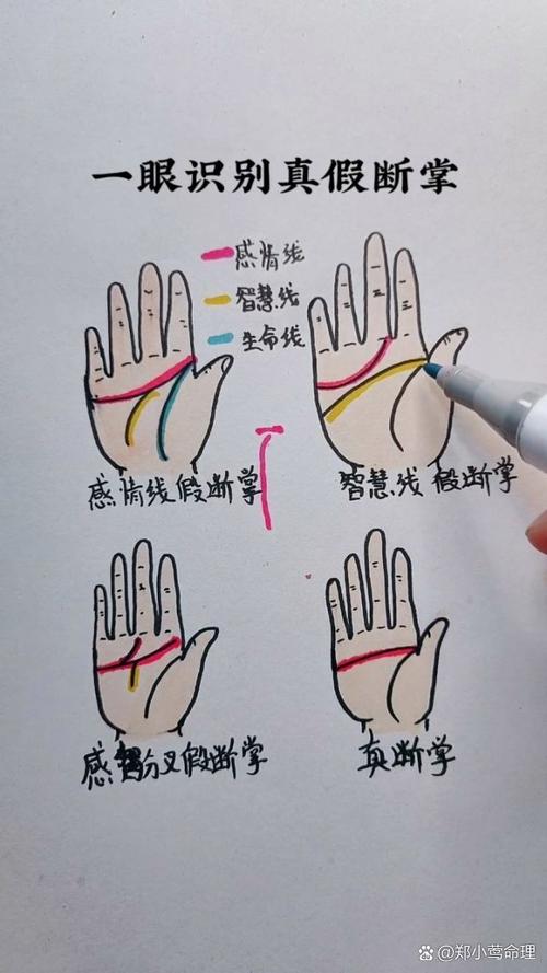 感情行动断掌性格特点_手相占卜线_断掌手相图解四种性格