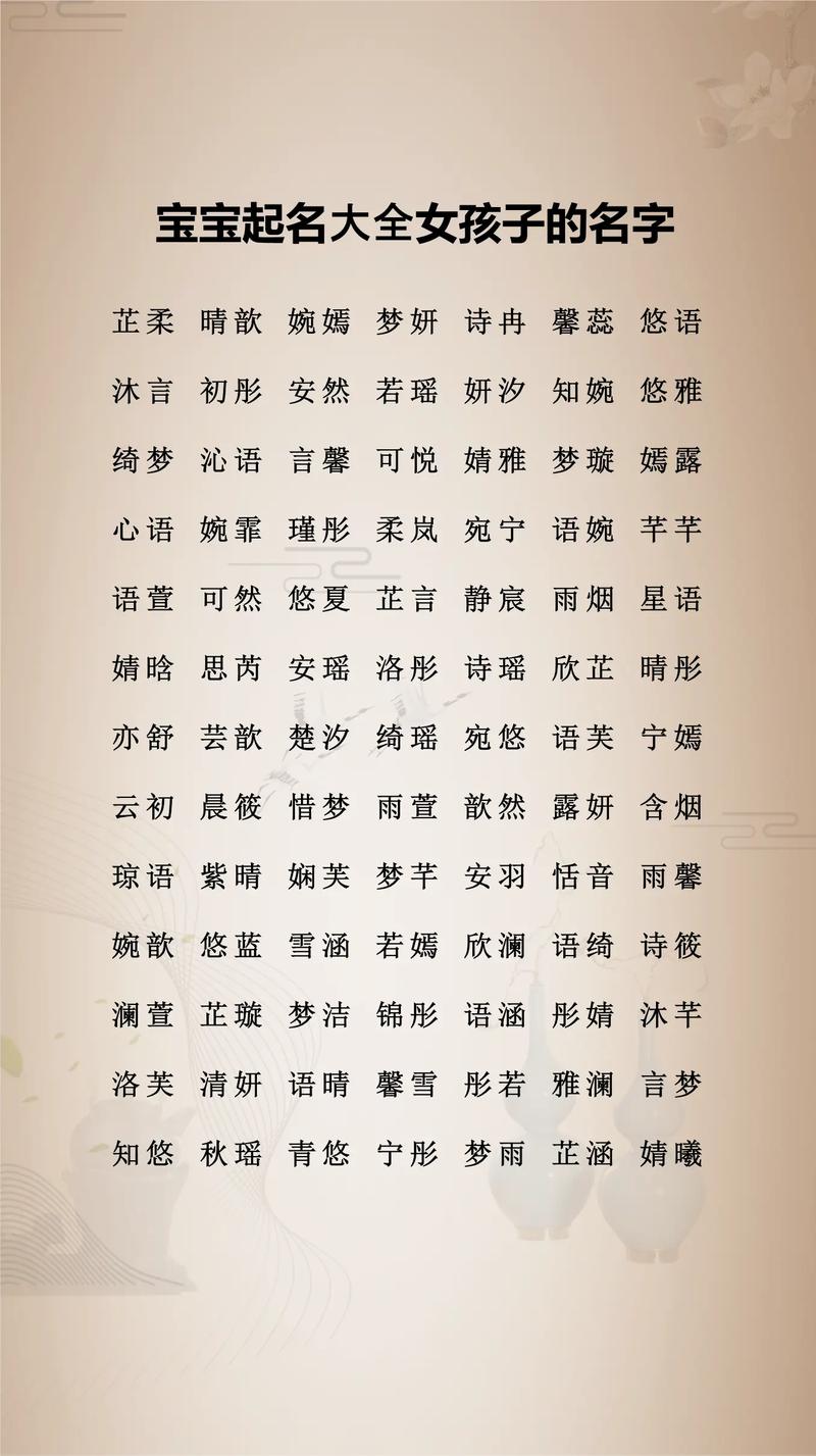 马年女孩温婉有气质的名字_女宝起名 英文_属马女宝宝好听名字大全