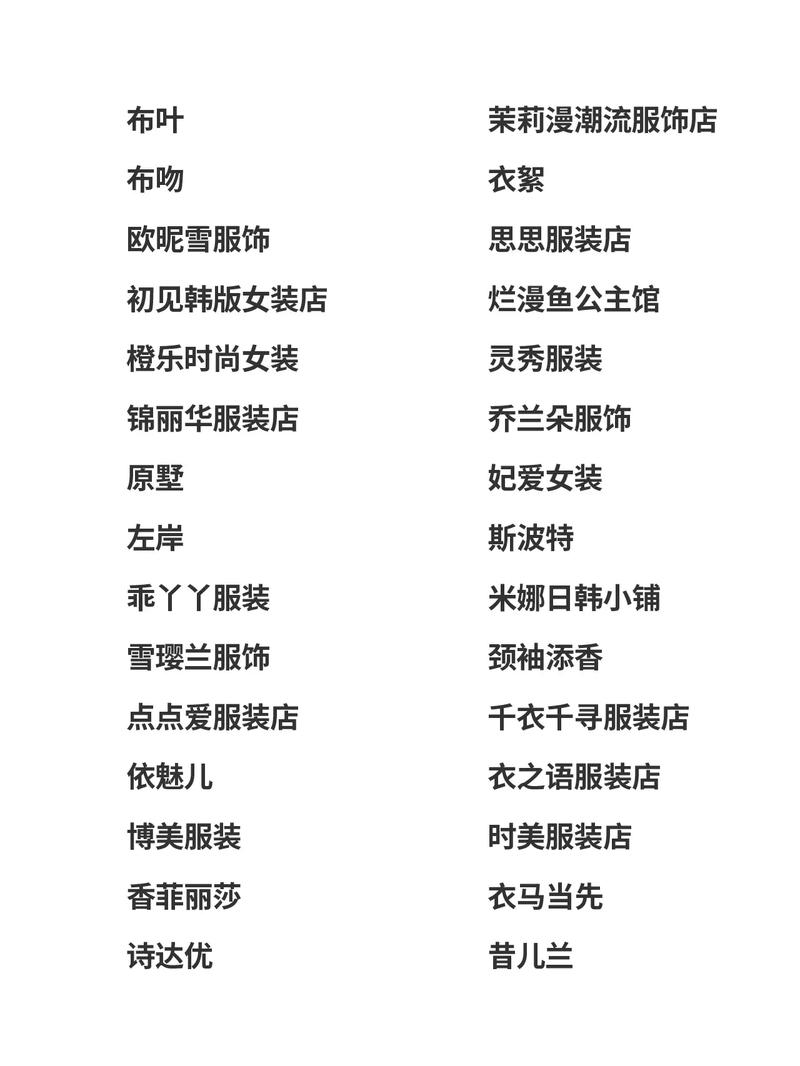 服装店五行属木_服装店起名五行属木的字_服装店起名大全