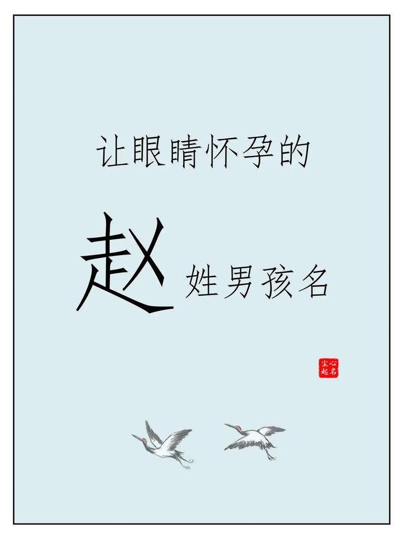 赵姓男孩名字_源自古诗词_带字意剖析的赵姓男孩名字_姓赵起名大全男孩名字