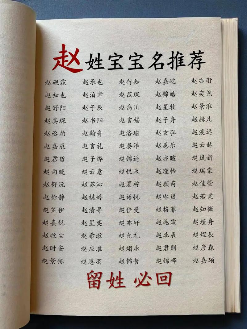 赵姓男孩自信名字推荐_2021姓赵男孩自信名字大全_姓赵起名大全男孩名字