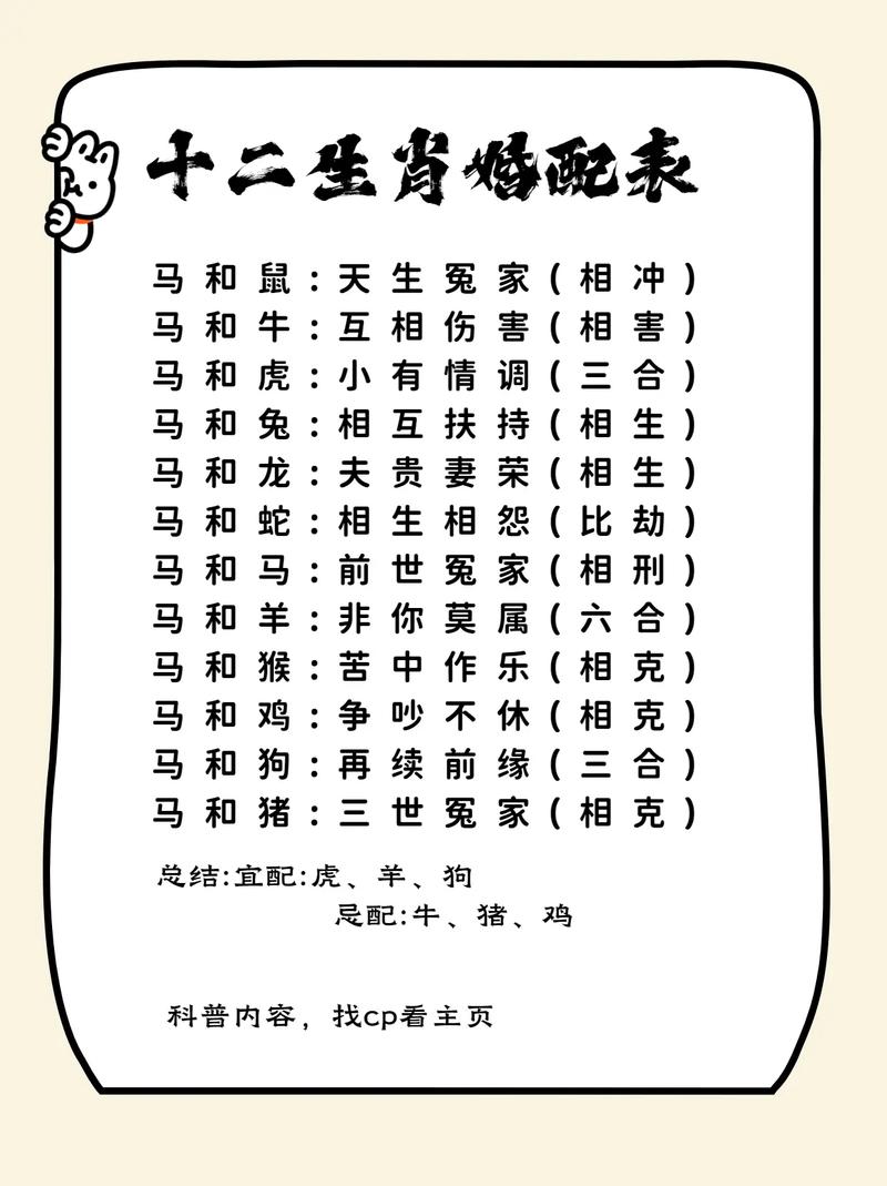 生肖婚配最合适的属相_男女最佳属相婚配表_十二生肖配对表