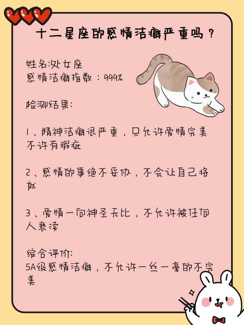 有精神洁癖的星座_感情洁癖 星座 感情洁癖重的人