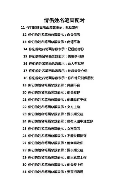 姓名配对：揭秘你俩缘分指数，速测情深缘浅